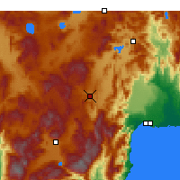Nearby Forecast Locations - Korkuteli - Map