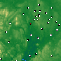 Nearby Forecast Locations - Kidderminster - Map