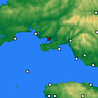 Nearby Forecast Locations - Llanelli - Map