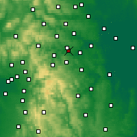 Nearby Forecast Locations - Dewsbury - Map