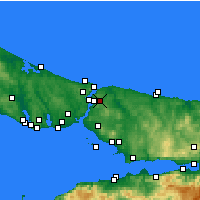 Nearby Forecast Locations - Ümraniye - Map