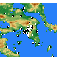 Nearby Forecast Locations - Nea Ionia - Map