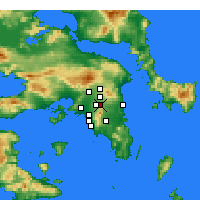 Nearby Forecast Locations - Agia Paraskevi - Map
