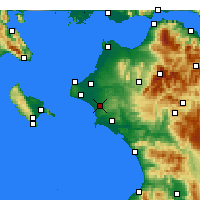 Nearby Forecast Locations - Amaliada - Map