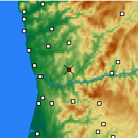 Nearby Forecast Locations - Penafiel - Map
