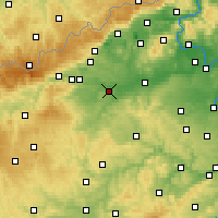 Nearby Forecast Locations - Žatec - Map