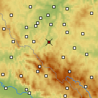 Nearby Forecast Locations - Klatovy - Map