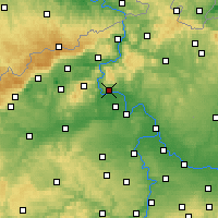Nearby Forecast Locations - Litoměřice - Map