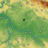 Nearby Forecast Locations - Mladá Boleslav - Map