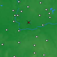 Nearby Forecast Locations - Środa Wielkopolska - Map