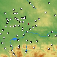 Nearby Forecast Locations - Jaworzno - Map