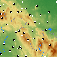 Nearby Forecast Locations - Nowa Ruda - Map