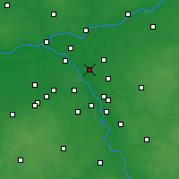 Nearby Forecast Locations - Ząbki - Map