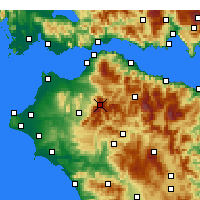 Nearby Forecast Locations - Aroania - Map