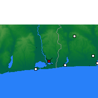 Nearby Forecast Locations - Porto-Novo - Map