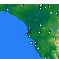Nearby Forecast Locations - Sanlúcar de Barrameda - Map