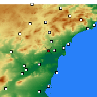 Nearby Forecast Locations - Crevillent - Map