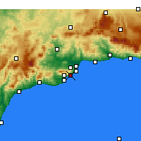 Nearby Forecast Locations - Benalmádena - Map