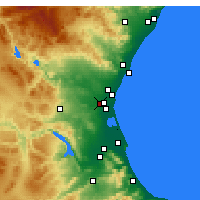 Nearby Forecast Locations - Aldaia - Map