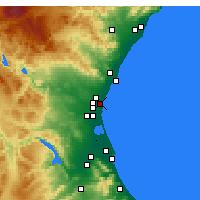 Nearby Forecast Locations - Alboraya - Map