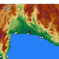 Nearby Forecast Locations - Serik - Map