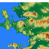 Nearby Forecast Locations - Menderes - Map