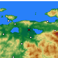 Nearby Forecast Locations - Karacabey - Map