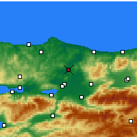 Nearby Forecast Locations - Ferizli - Map