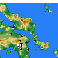 Nearby Forecast Locations - Aliveri - Map