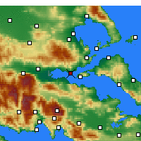 Nearby Forecast Locations - Paralia Rachon - Map
