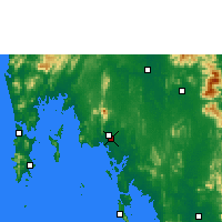 Nearby Forecast Locations - Krabi - Map