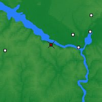 Nearby Forecast Locations - Kamianske - Map