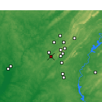 Nearby Forecast Locations - Bessemer - Map