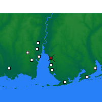 Nearby Forecast Locations - Daphne - Map
