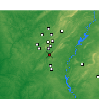 Nearby Forecast Locations - Pelham - Map
