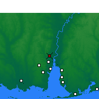 Nearby Forecast Locations - Saraland - Map