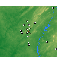 Nearby Forecast Locations - Vestavia Hills - Map