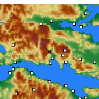Nearby Forecast Locations - Amfissa - Map