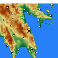 Nearby Forecast Locations - Leonidio - Map