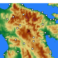 Nearby Forecast Locations - Levidi - Map