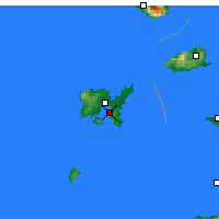 Nearby Forecast Locations - Moudros - Map