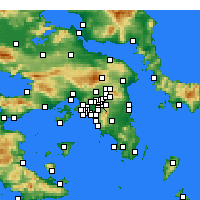 Nearby Forecast Locations - Neo Psychiko - Map