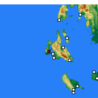 Nearby Forecast Locations - Lixouri - Map