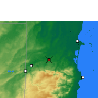 Nearby Forecast Locations - Belmopan - Map