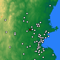 Nearby Forecast Locations - Chelmsford - Map