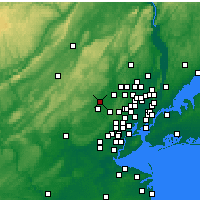 Nearby Forecast Locations - Parsippany - Map