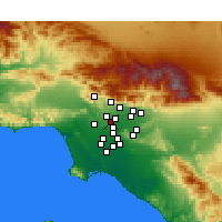 Nearby Forecast Locations - Alhambra - Map