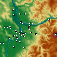 Nearby Forecast Locations - Fairview - Map