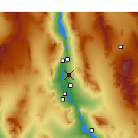 Nearby Forecast Locations - Fort Mohave - Map
