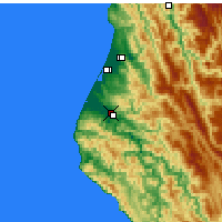 Nearby Forecast Locations - Fortuna - Map